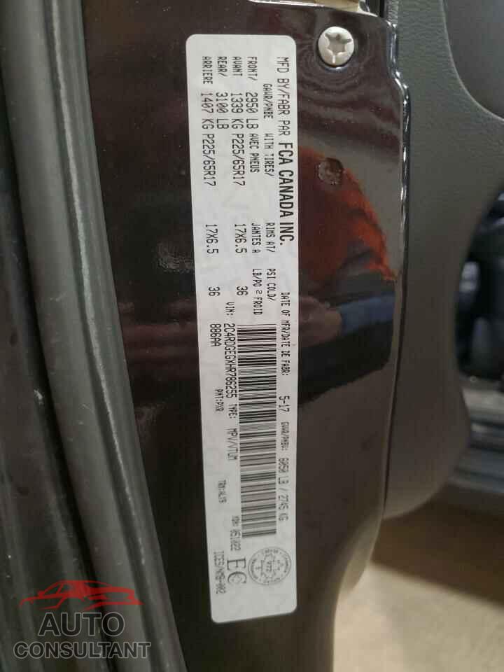 DODGE CARAVAN 2017 - 2C4RDGEGXHR786255