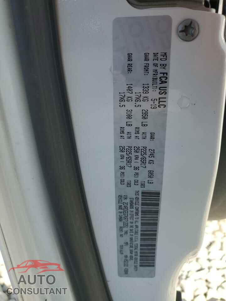 DODGE CARAVAN 2019 - 2C4RDGEG7KR712251