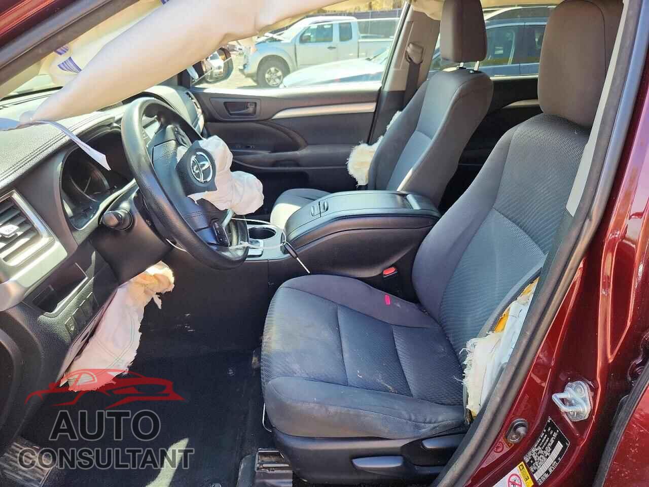 TOYOTA HIGHLANDER 2016 - 5TDBKRFH9GS325659