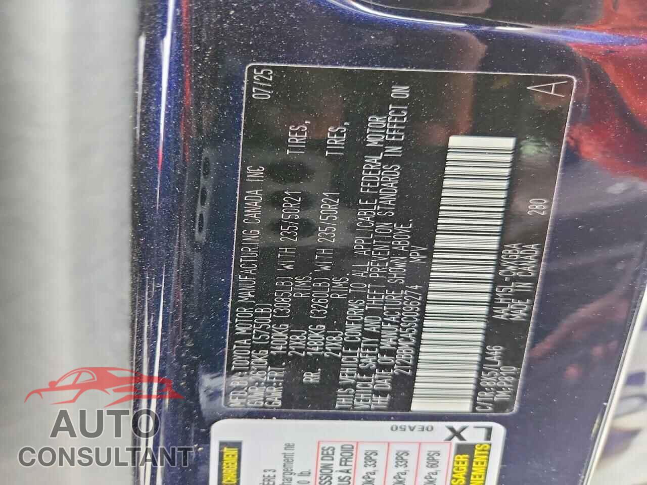 LEXUS UNKNOWN 2025 - 2T2BBMCA5SC096274