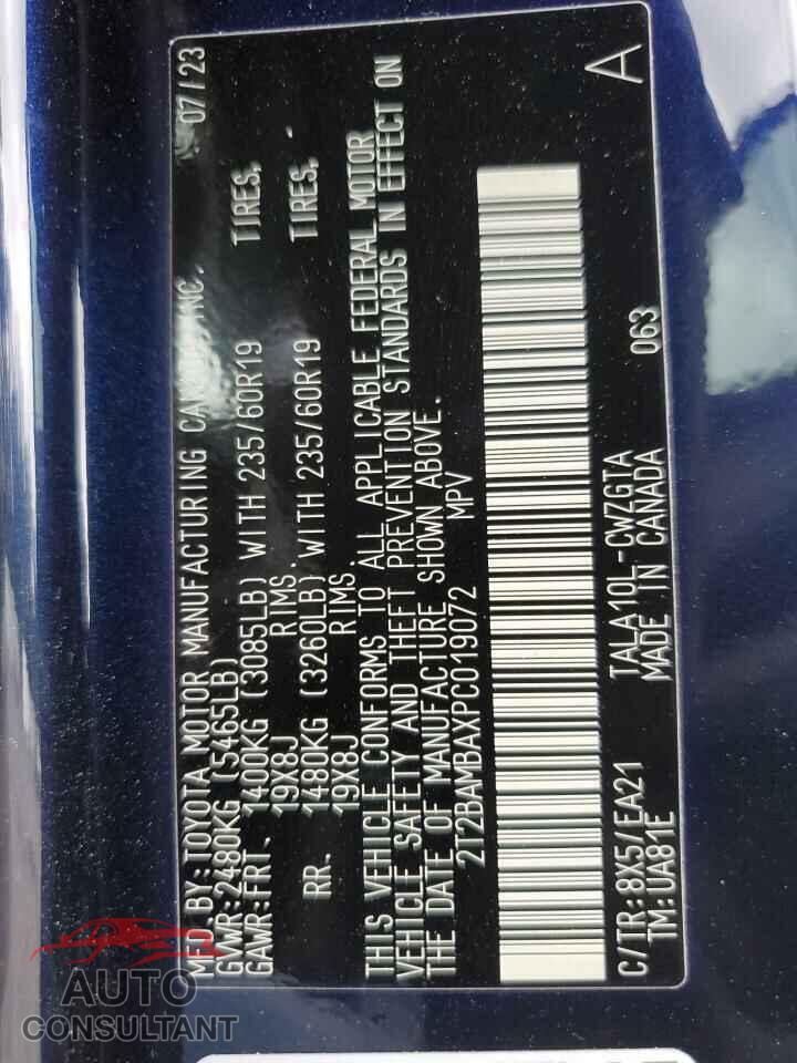 LEXUS RX350 2023 - 2T2BAMBAXPC019072