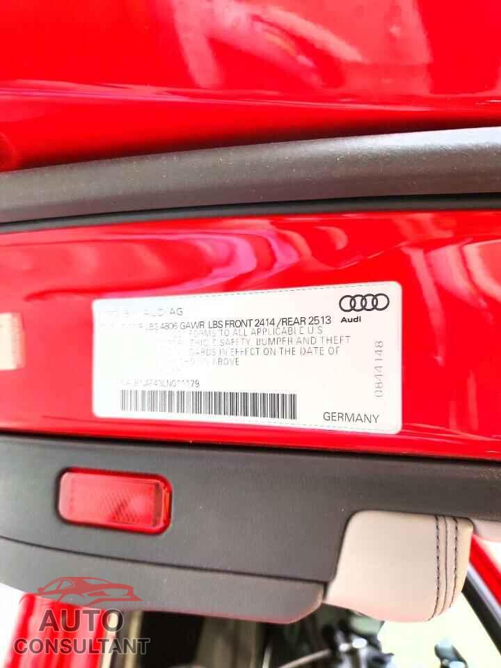 AUDI A4 2020 - WAUENAF43LN011179
