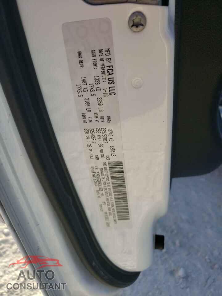 DODGE GRAND CARA 2016 - 2C4RDGEG0GR311938