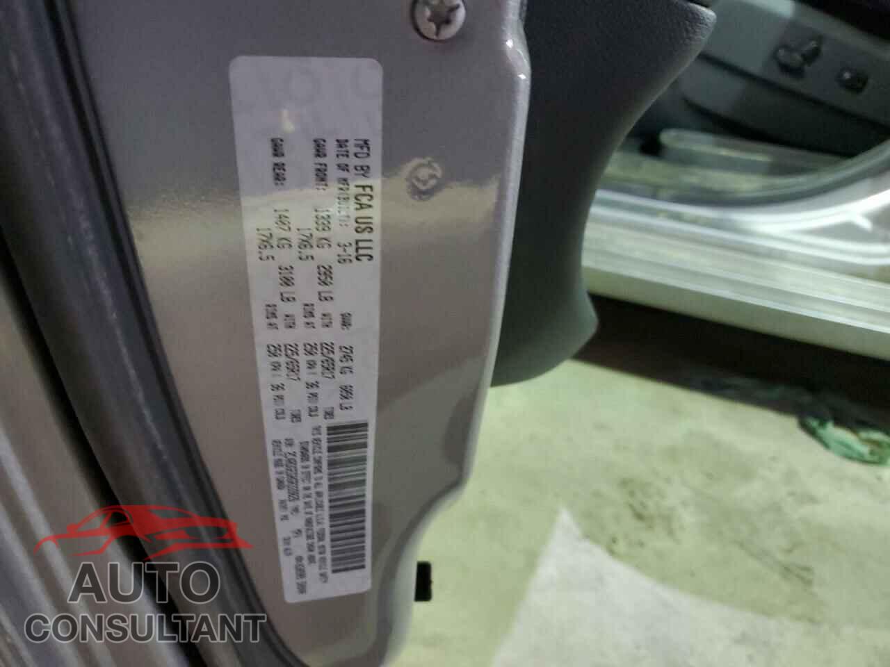DODGE CARAVAN 2016 - 2C4RDGEG0GR333826