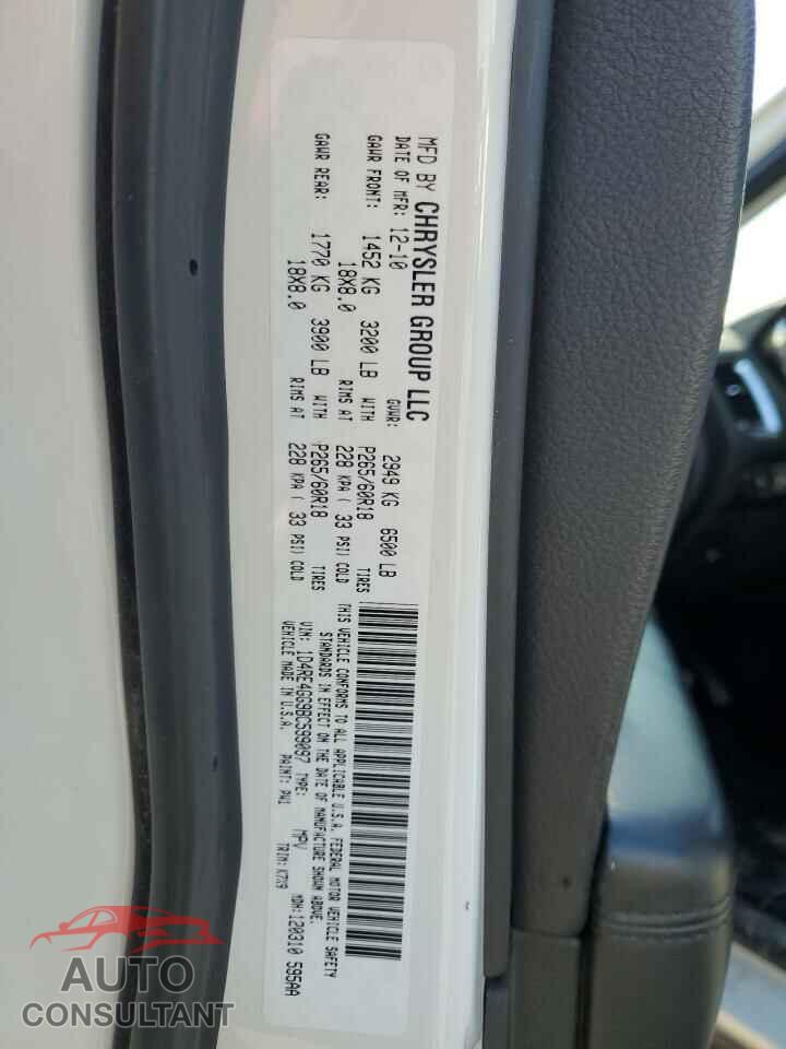 DODGE DURANGO 2011 - 1D4RE4GG9BC599097