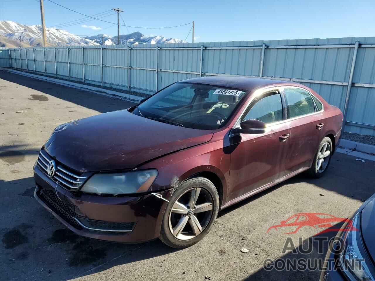 VOLKSWAGEN PASSAT 2013 - 1VWBP7A37DC123947