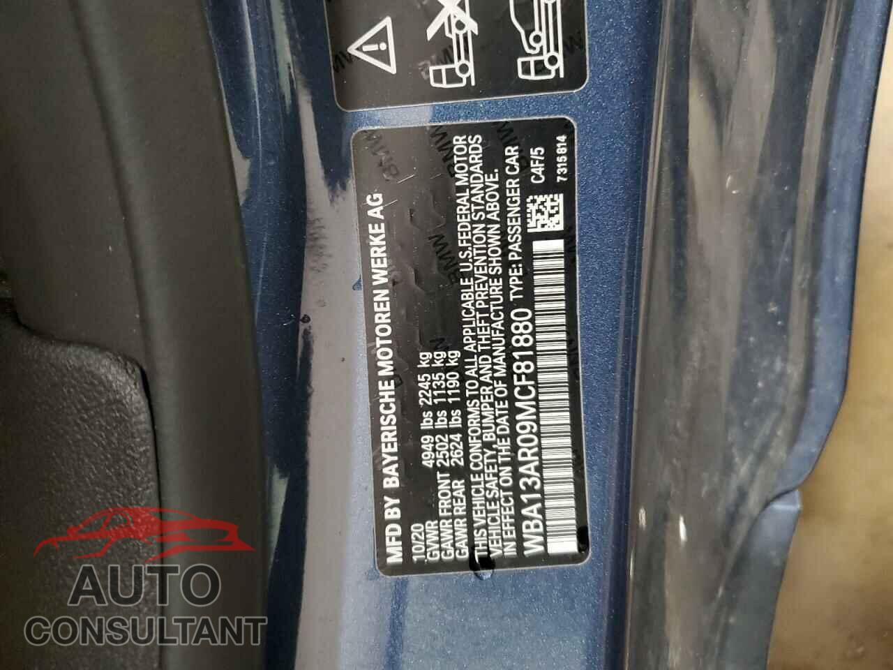 BMW M4 2021 - WBA13AR09MCF81880