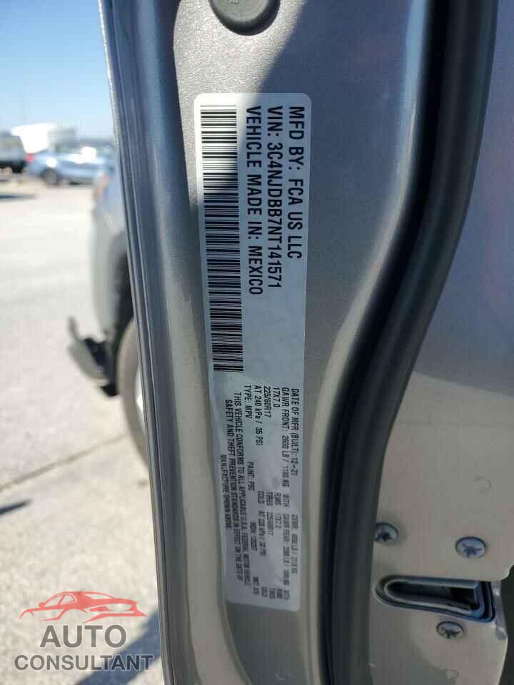 JEEP COMPASS 2022 - 3C4NJDBB7NT141571