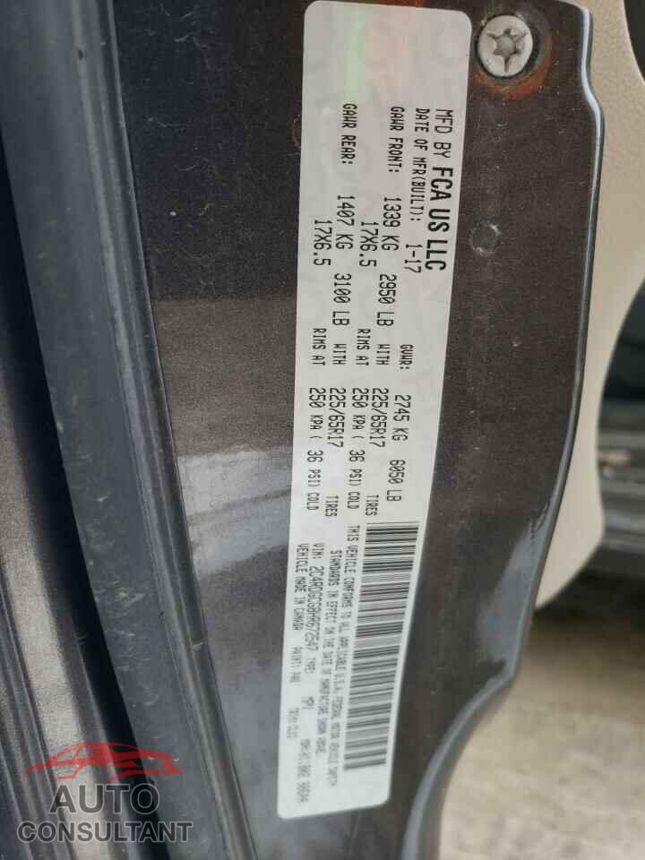 DODGE CARAVAN 2017 - 2C4RDGCG8HR672547