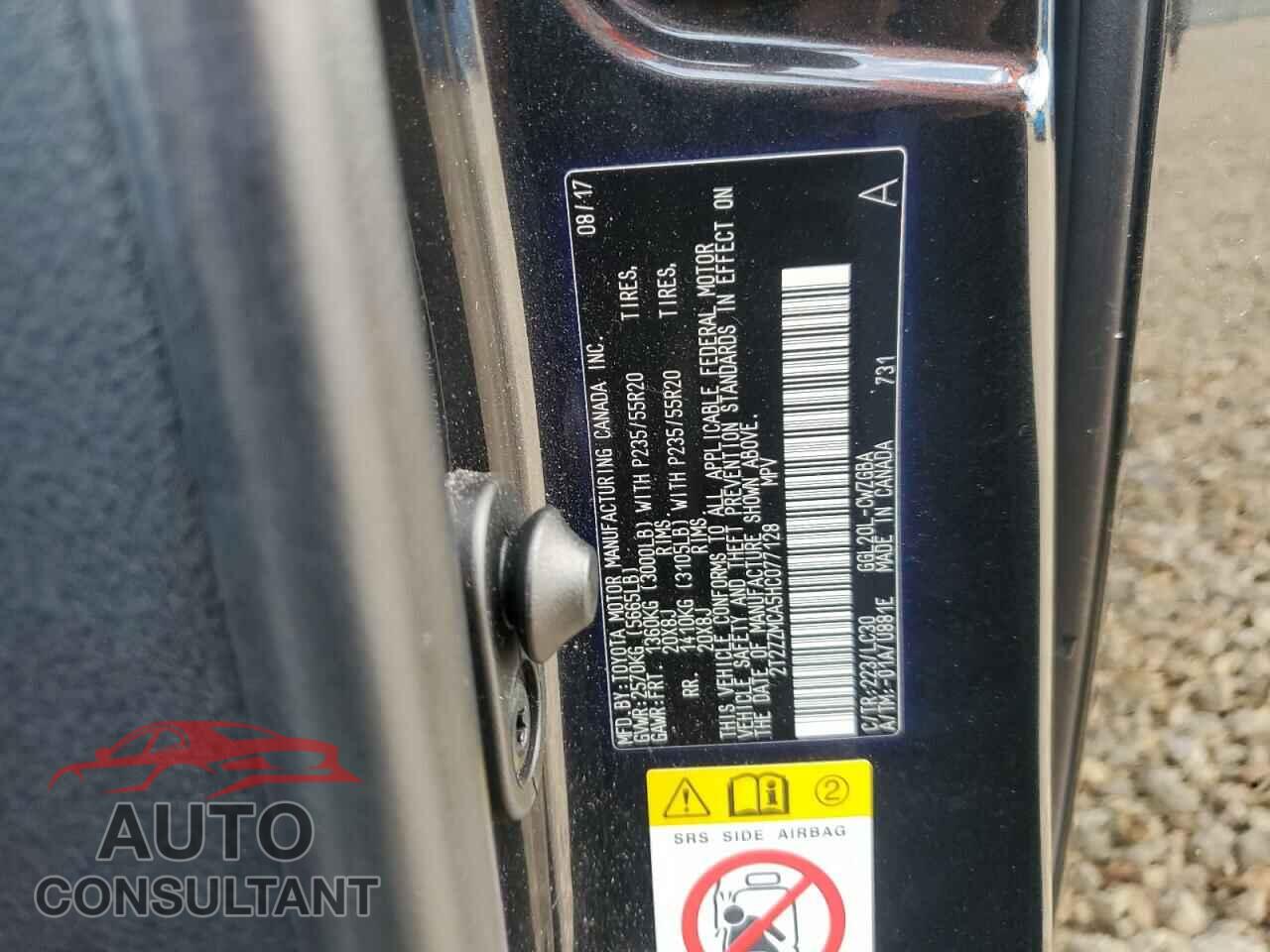 LEXUS RX350 2017 - 2T2ZZMCA5HC077128