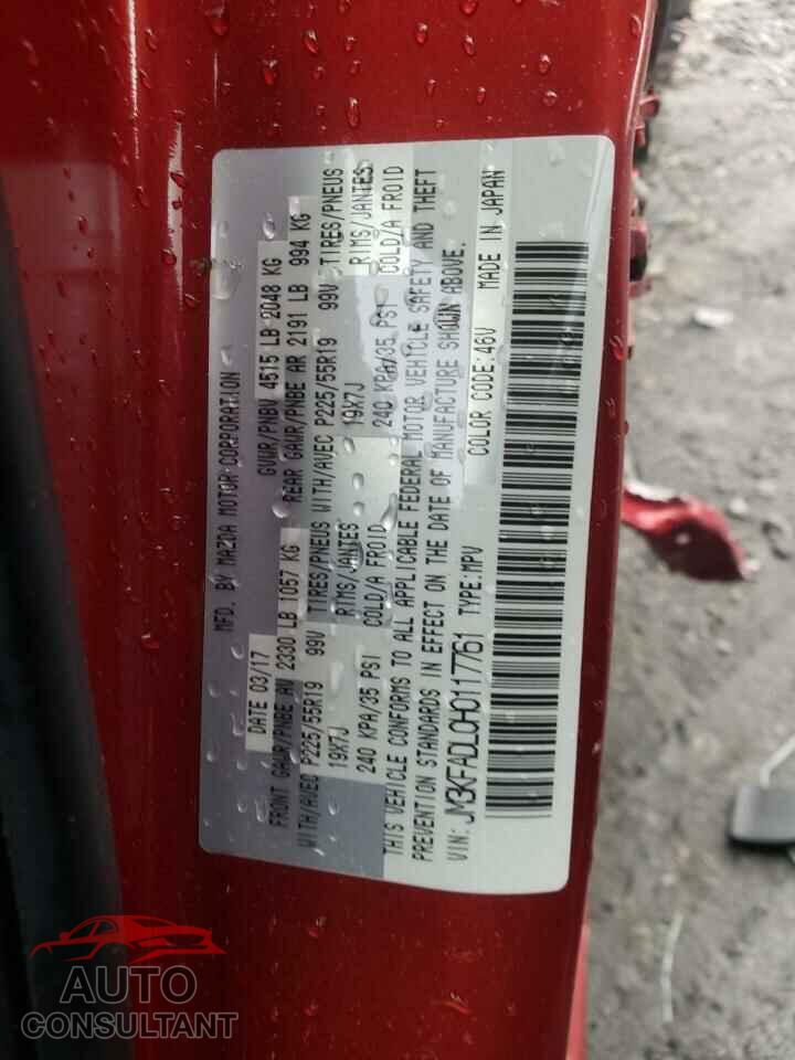 MAZDA CX-5 2017 - JM3KFADL0H0117761