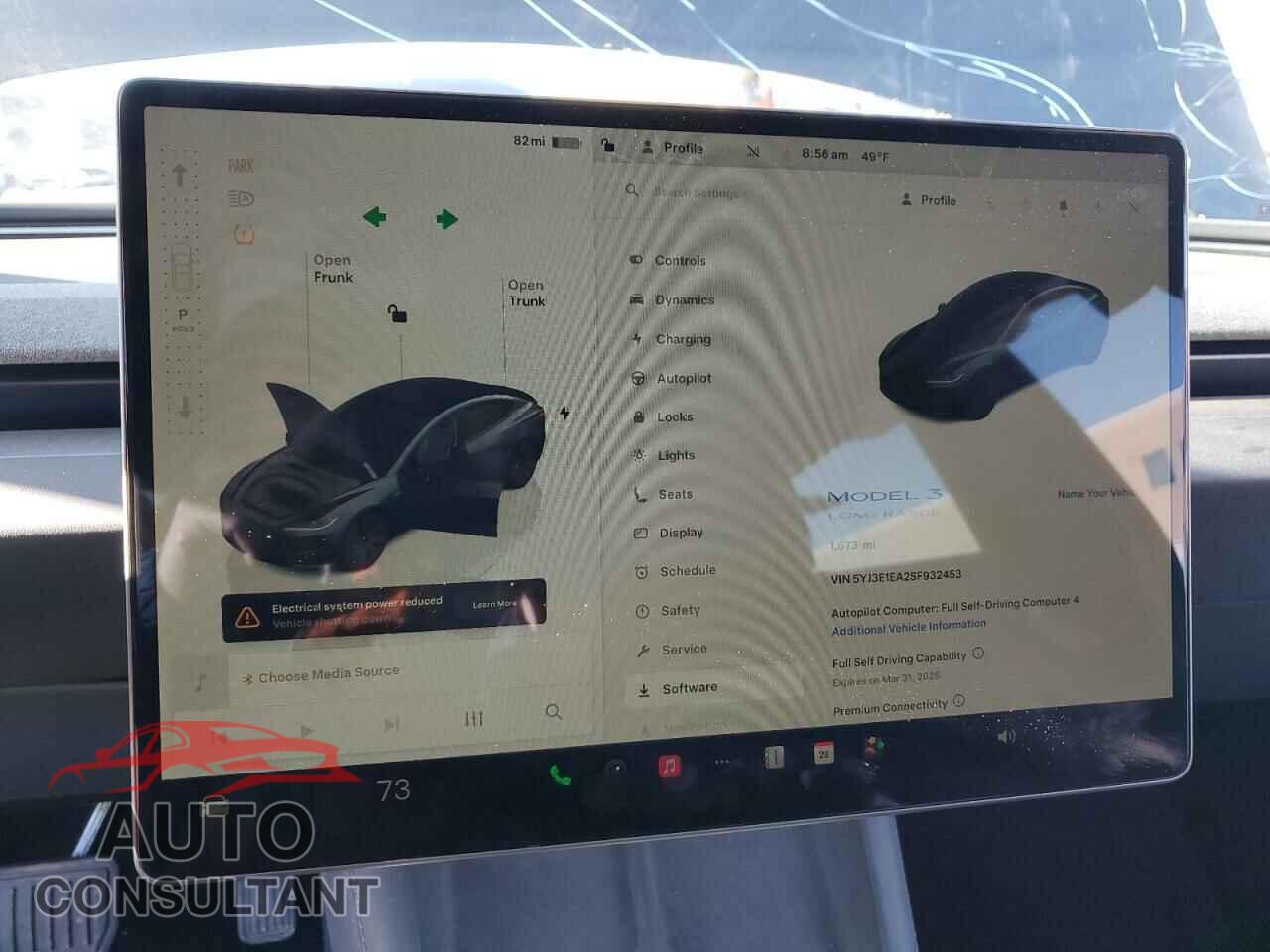 TESLA MODEL 3 2025 - 5YJ3E1EA2SF932453