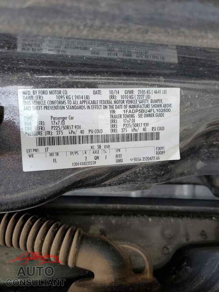 FORD CMAX 2015 - 1FADP5BU4FL102800