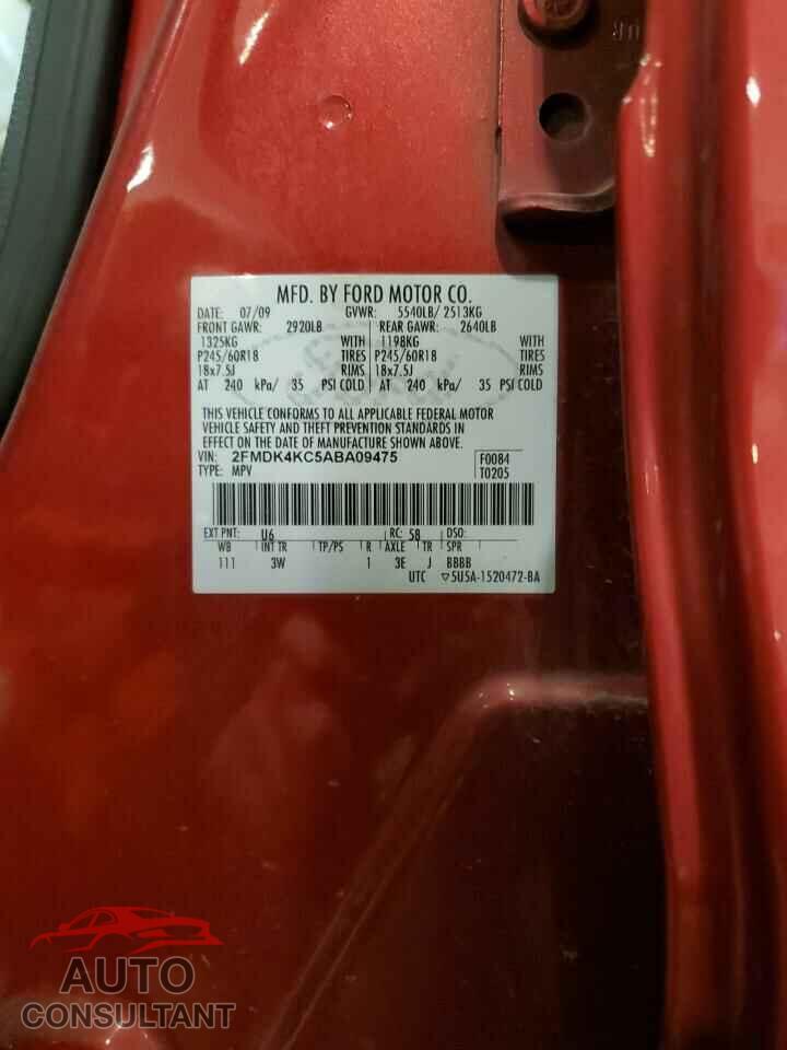FORD EDGE 2010 - 2FMDK4KC5ABA09475