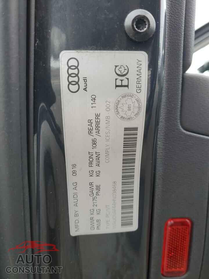 AUDI A4 2017 - WAUCNAF44HN038468