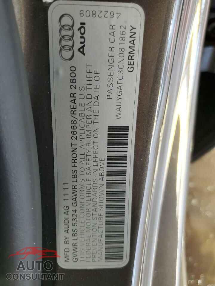 AUDI A7 2012 - WAUYGAFC3CN081862