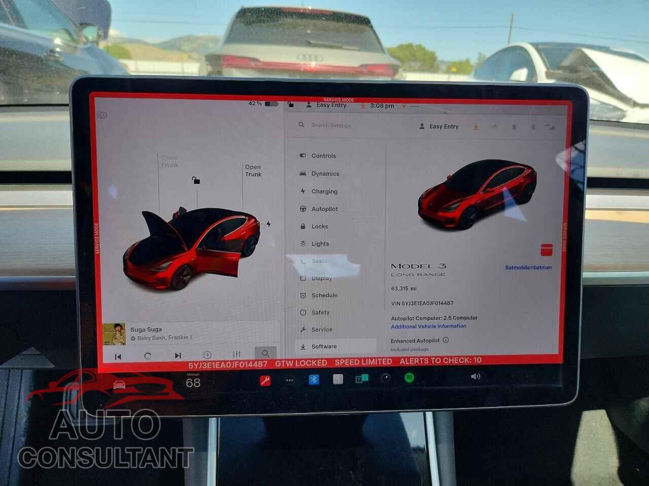TESLA MODEL 3 2018 - 5YJ3E1EA0JF014487