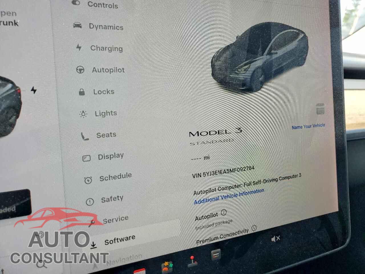 TESLA MODEL 3 2021 - 5YJ3E1EA5MF092784