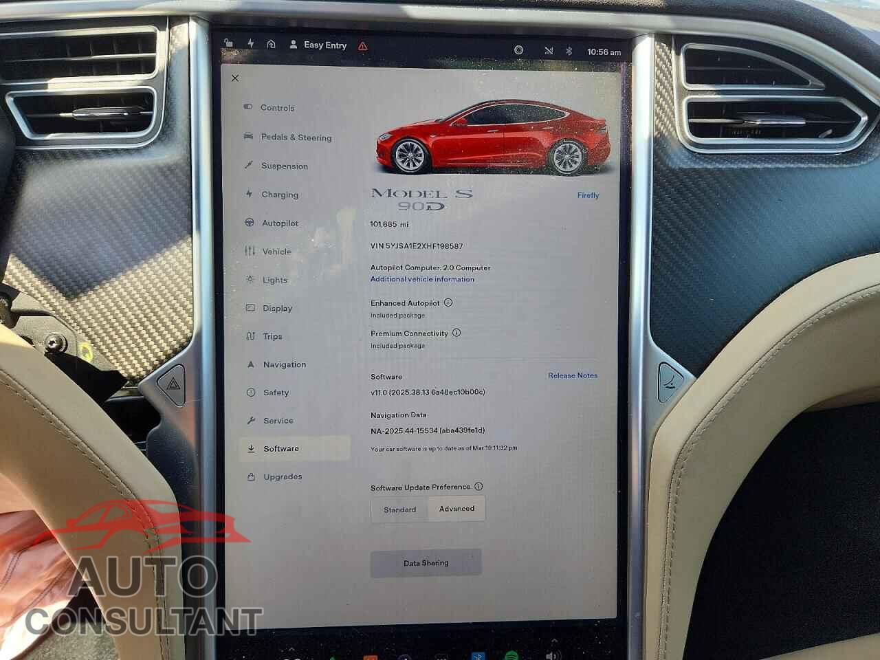 TESLA MODEL S 2017 - 5YJSA1E2XHF198587