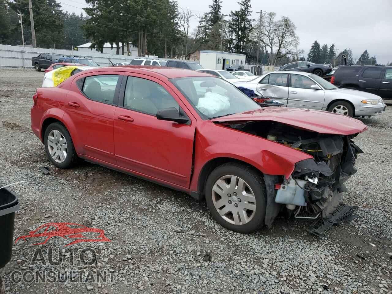 DODGE AVENGER 2012 - 1C3CDZAG2CN309577
