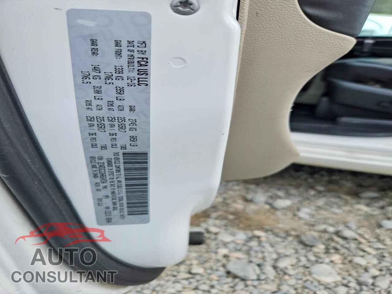 DODGE CARAVAN 2017 - 2C4RDGCG3HR664534