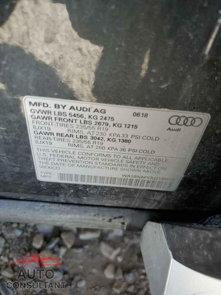 AUDI Q5 2018 - WA1BNAFY3J2198005