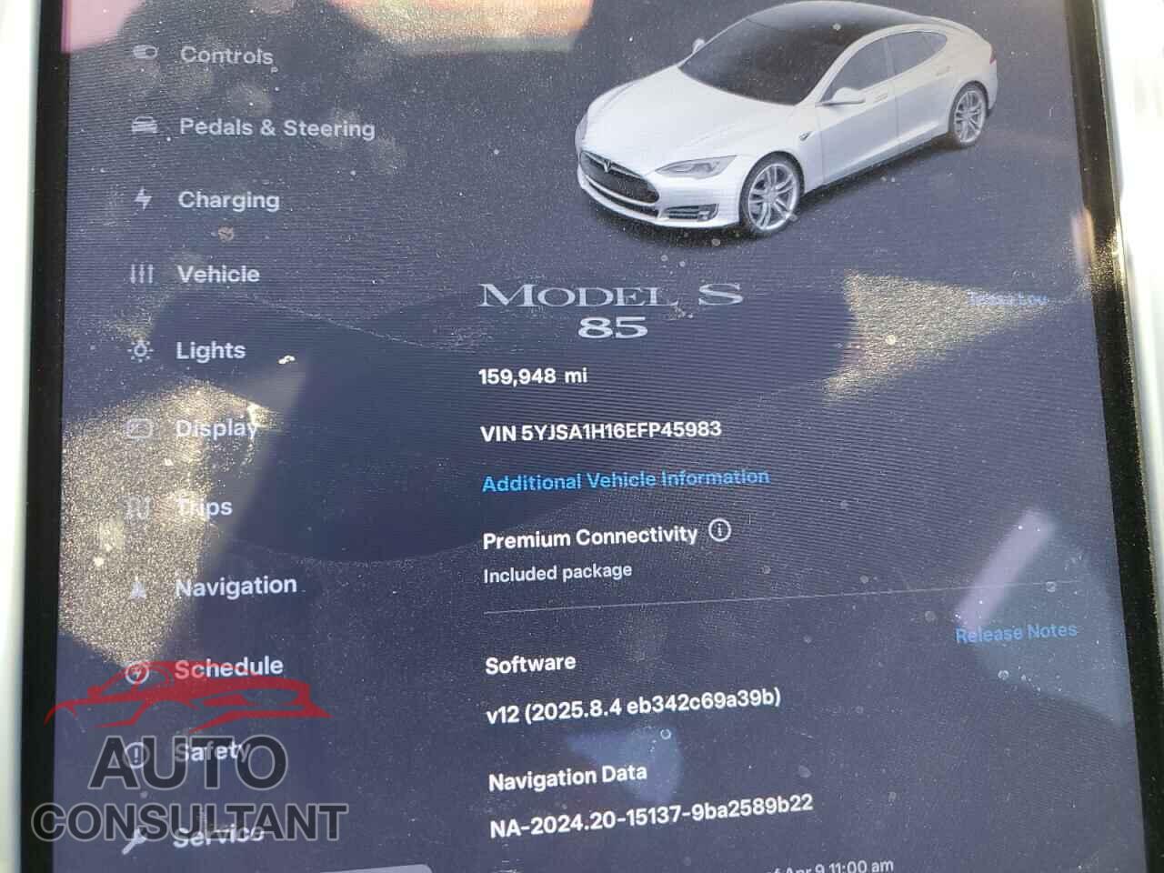 TESLA MODEL S 2014 - 5YJSA1H16EFP45983