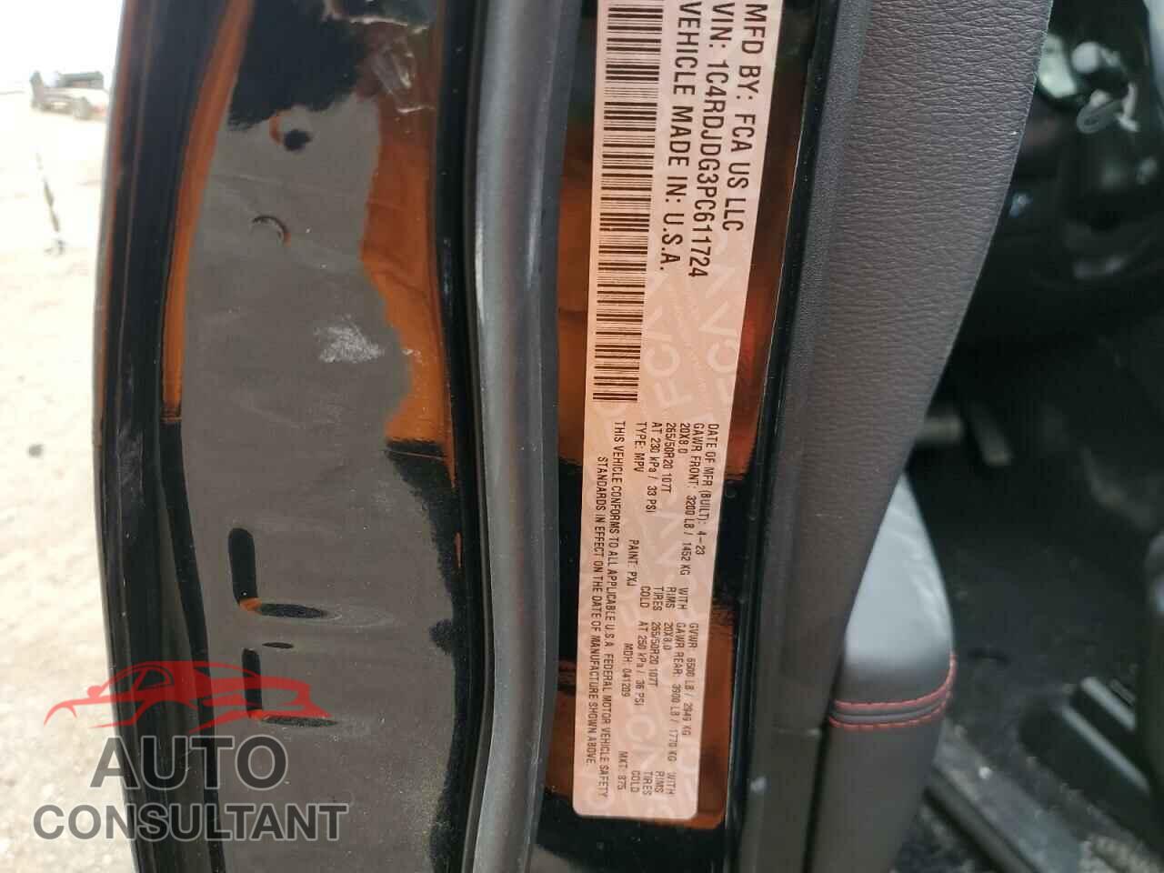 DODGE DURANGO 2023 - 1C4RDJDG3PC611724