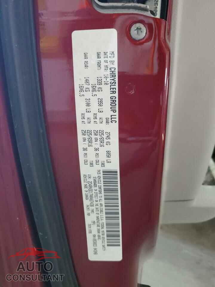 DODGE CARAVAN 2010 - 2D4RN3D17AR467438