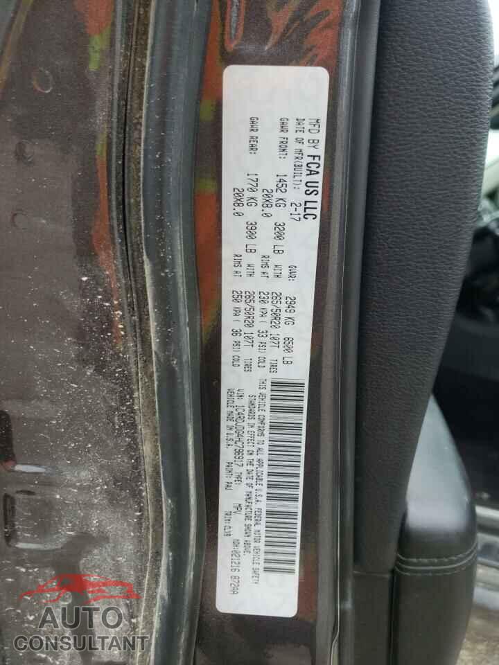 DODGE DURANGO 2017 - 1C4RDJDG4HC796917