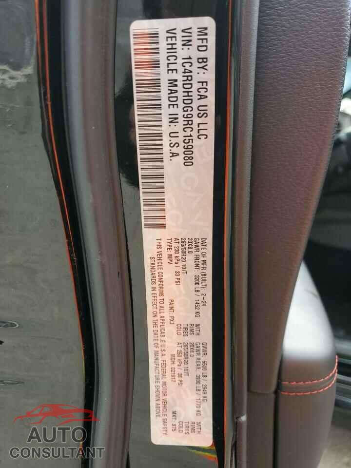 DODGE DURANGO 2024 - 1C4RDHDG9RC159080
