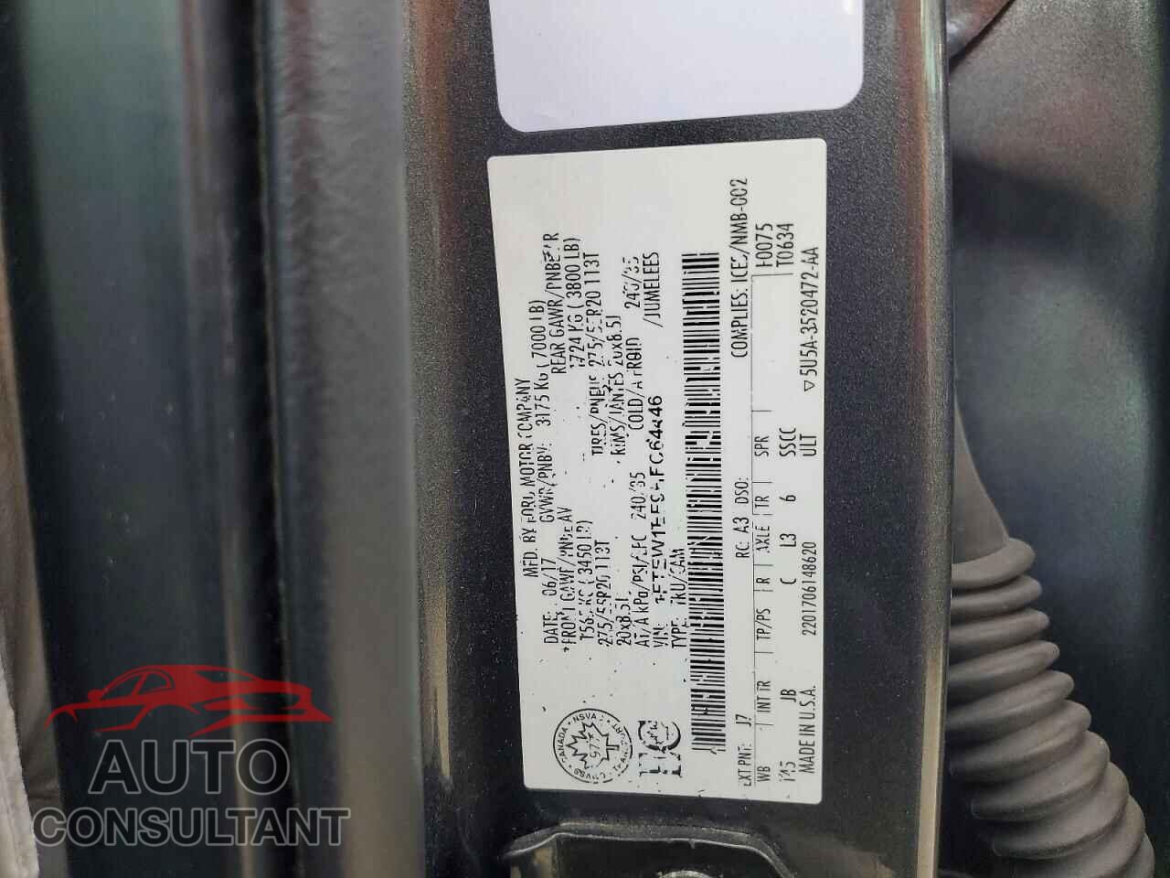 FORD F150 2017 - 1FTEW1EF9HFC64446