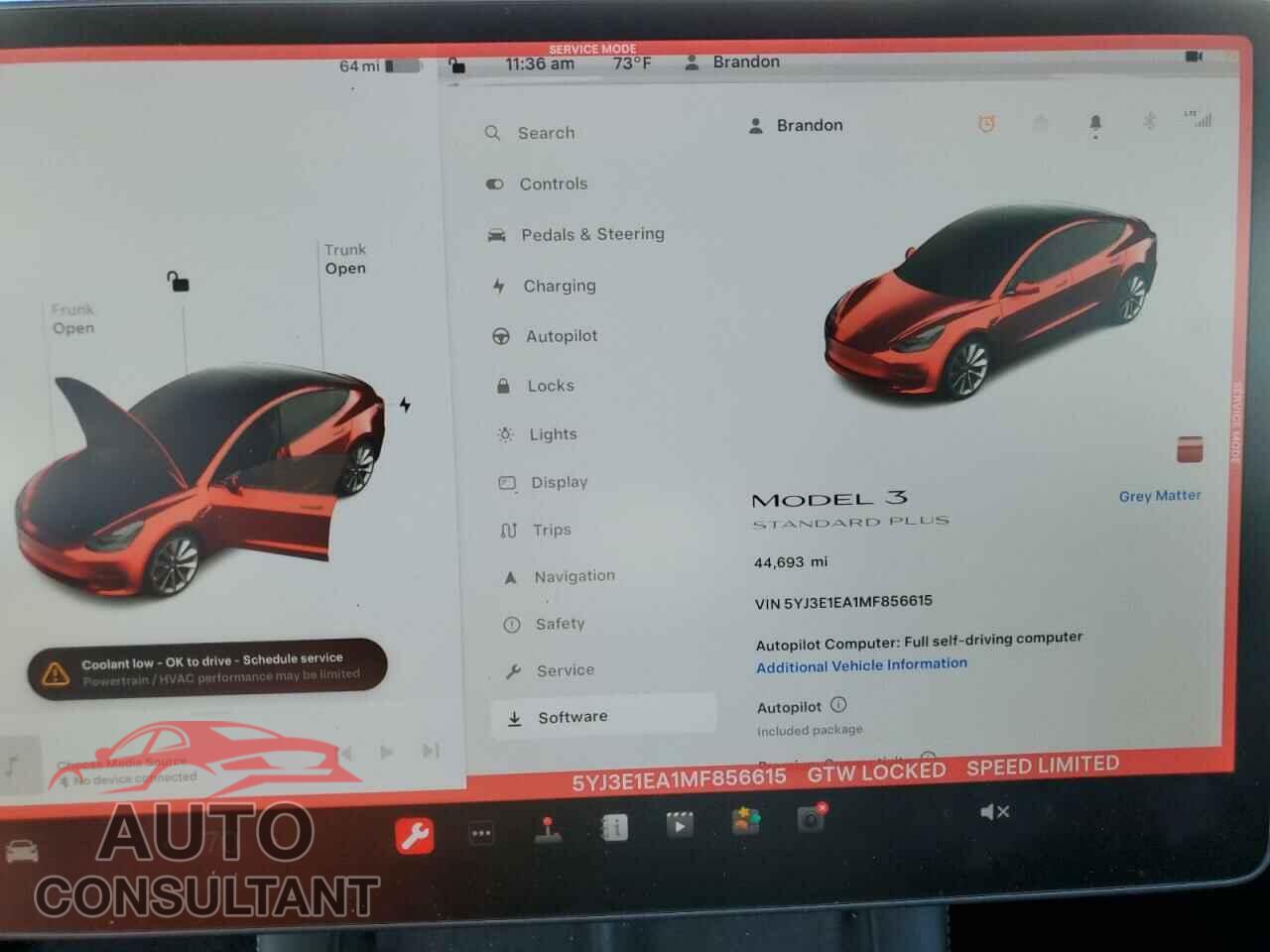 TESLA MODEL 3 2021 - 5YJ3E1EA1MF856615
