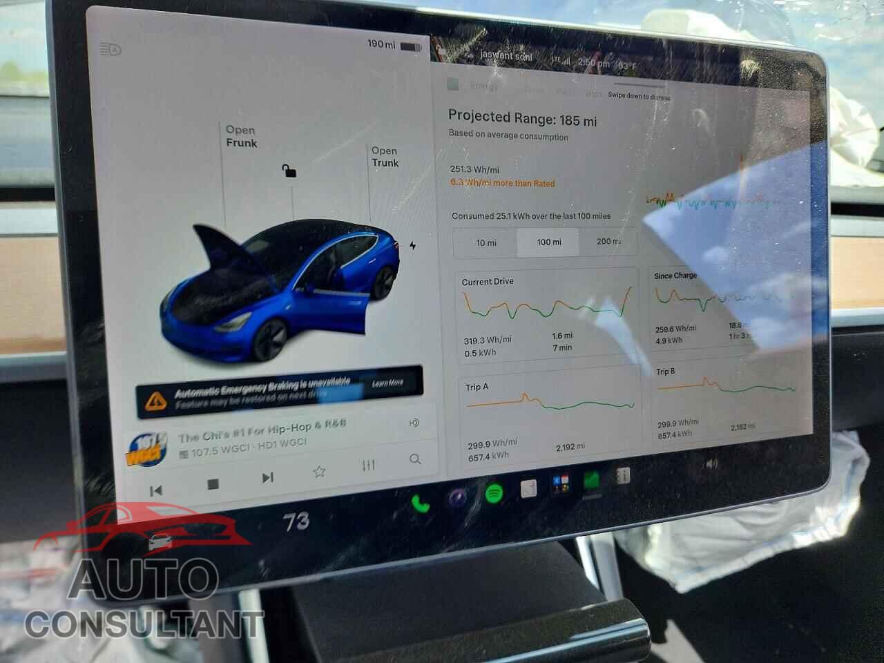 TESLA MODEL 3 2018 - 5YJ3E1EB9JF095191
