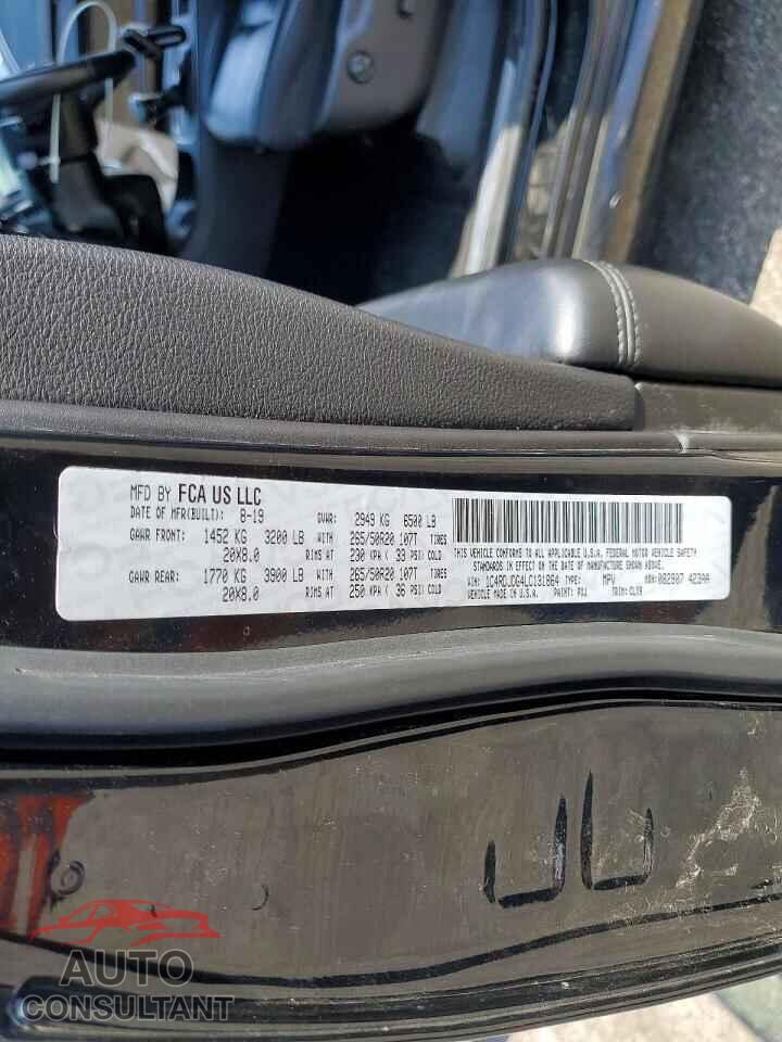 DODGE DURANGO 2020 - 1C4RDJDG4LC131864
