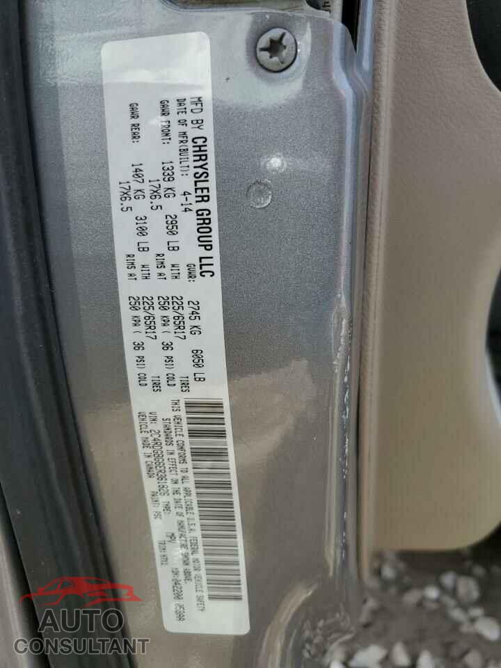DODGE CARAVAN 2014 - 2C4RDGBG6ER361826