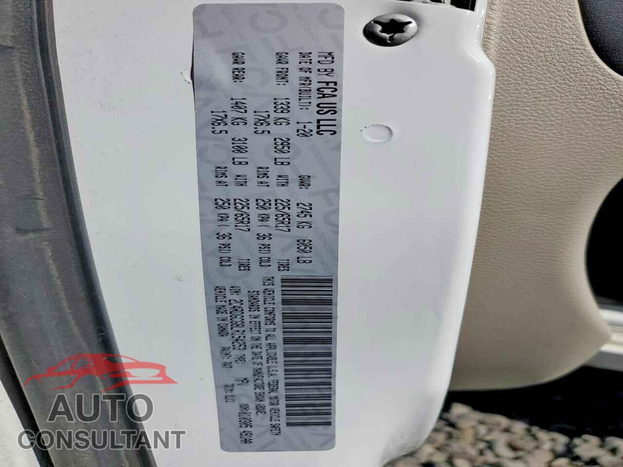 DODGE CARAVAN 2020 - 2C4RDGCG8LR154253