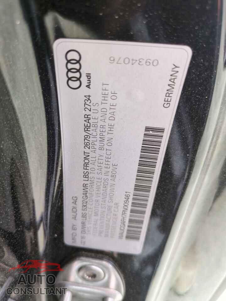 AUDI S5/RS5 2015 - WAUCGAFH7FN009461