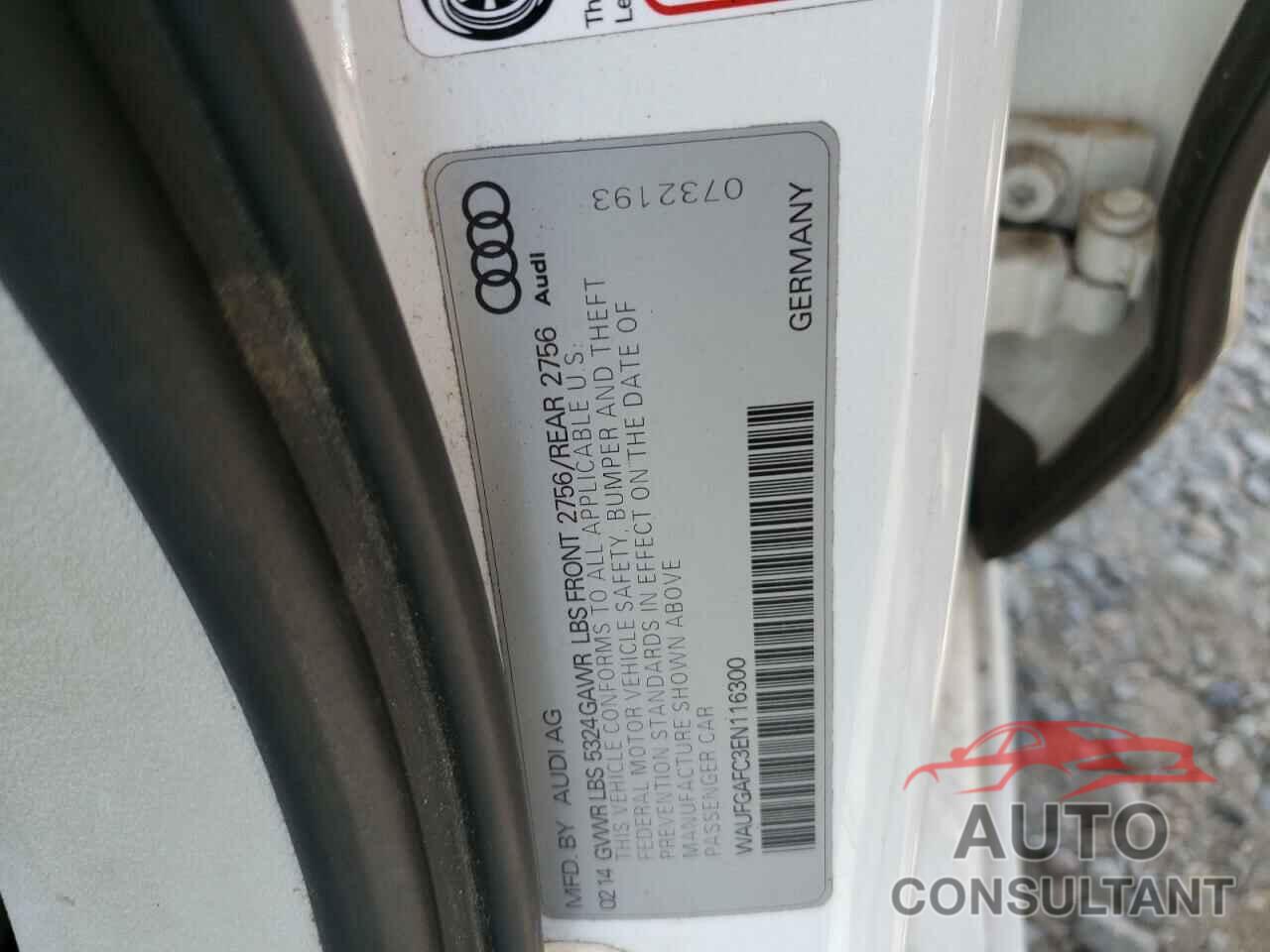 AUDI A6 2014 - WAUFGAFC3EN116300