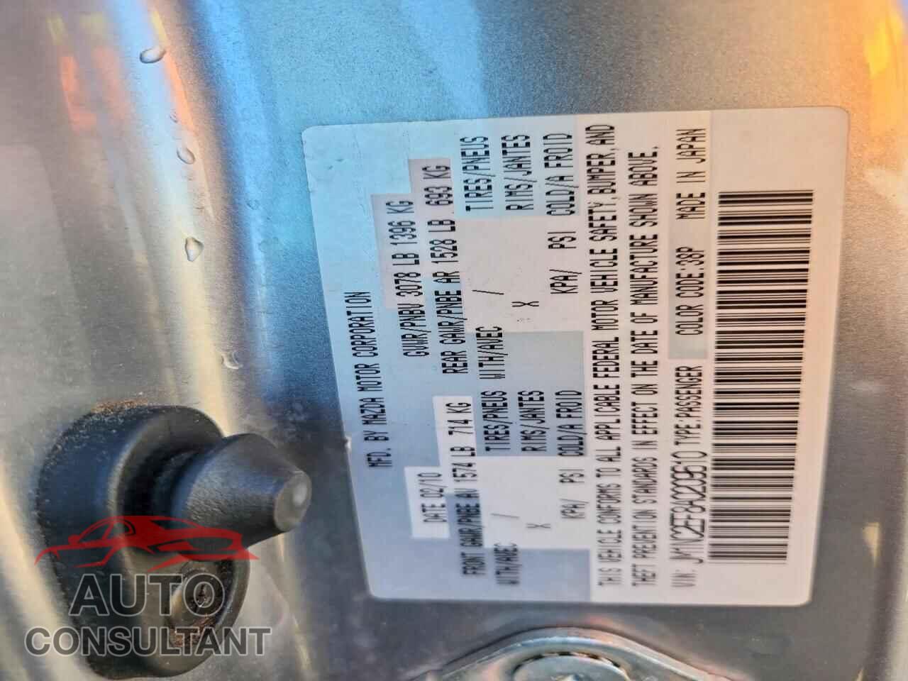 MAZDA MX5 2010 - JM1NC2EF8A0209610
