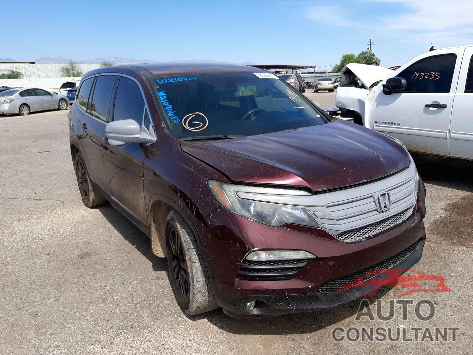 HONDA PILOT 2016 - 5FNYF6H37GB036976