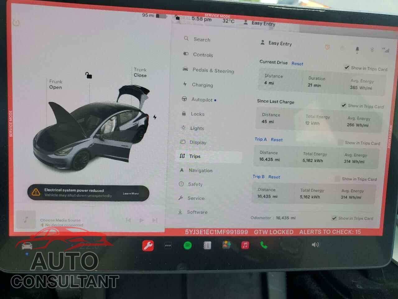 TESLA MODEL 3 2021 - 5YJ3E1EC1MF991899