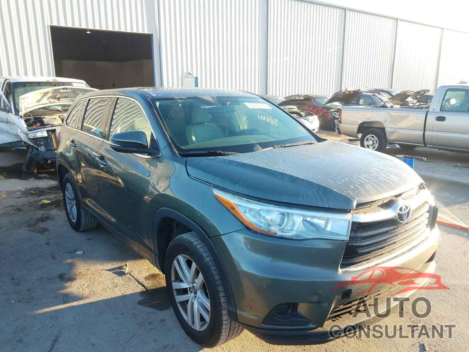 TOYOTA HIGHLANDER 2016 - 5TDZARFHXGS022407