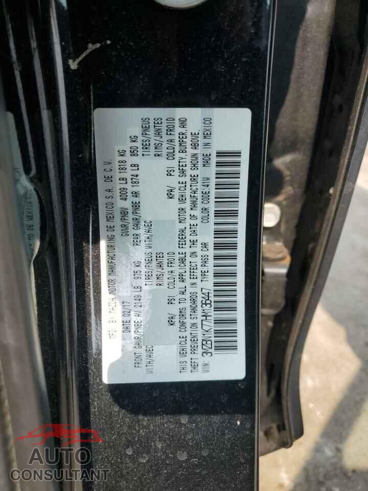 MAZDA 3 2017 - 3MZBN1K77HM136447
