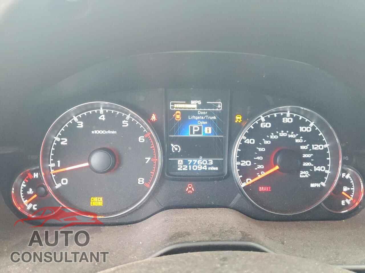 SUBARU OUTBACK 2013 - 4S4BRBKC8D3216163