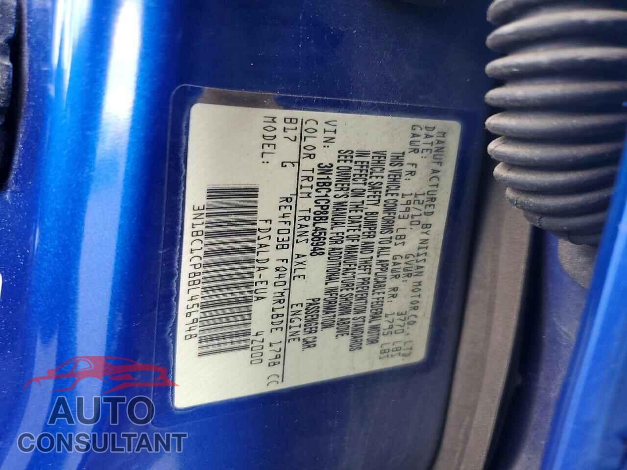 NISSAN VERSA 2011 - 3N1BC1CP8BL456948