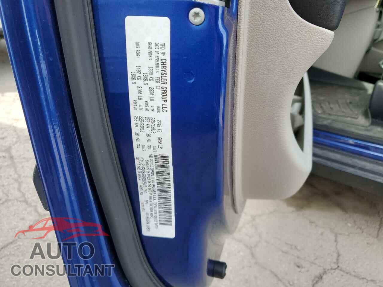 DODGE CARAVAN 2013 - 2C4RDGBG3DR682320