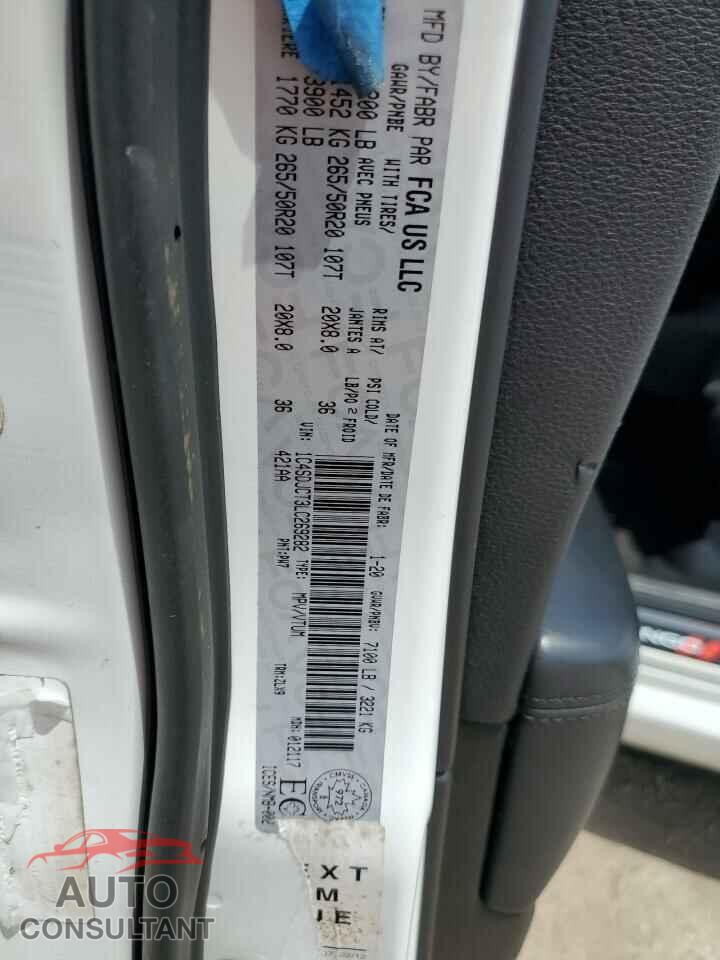 DODGE DURANGO 2020 - 1C4SDJCT3LC269282
