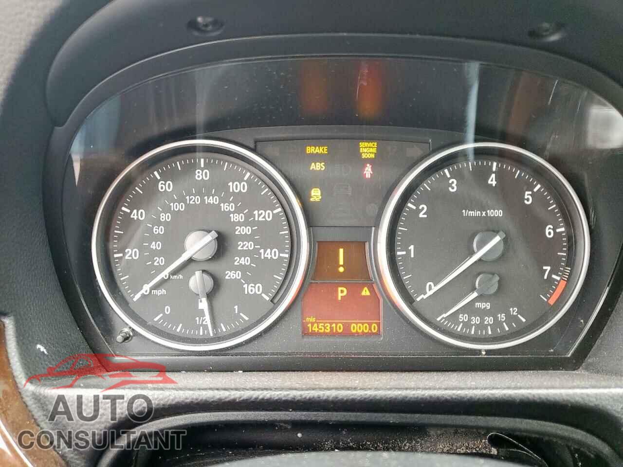 BMW 3 SERIES 2011 - WBAPH7C57BE681445