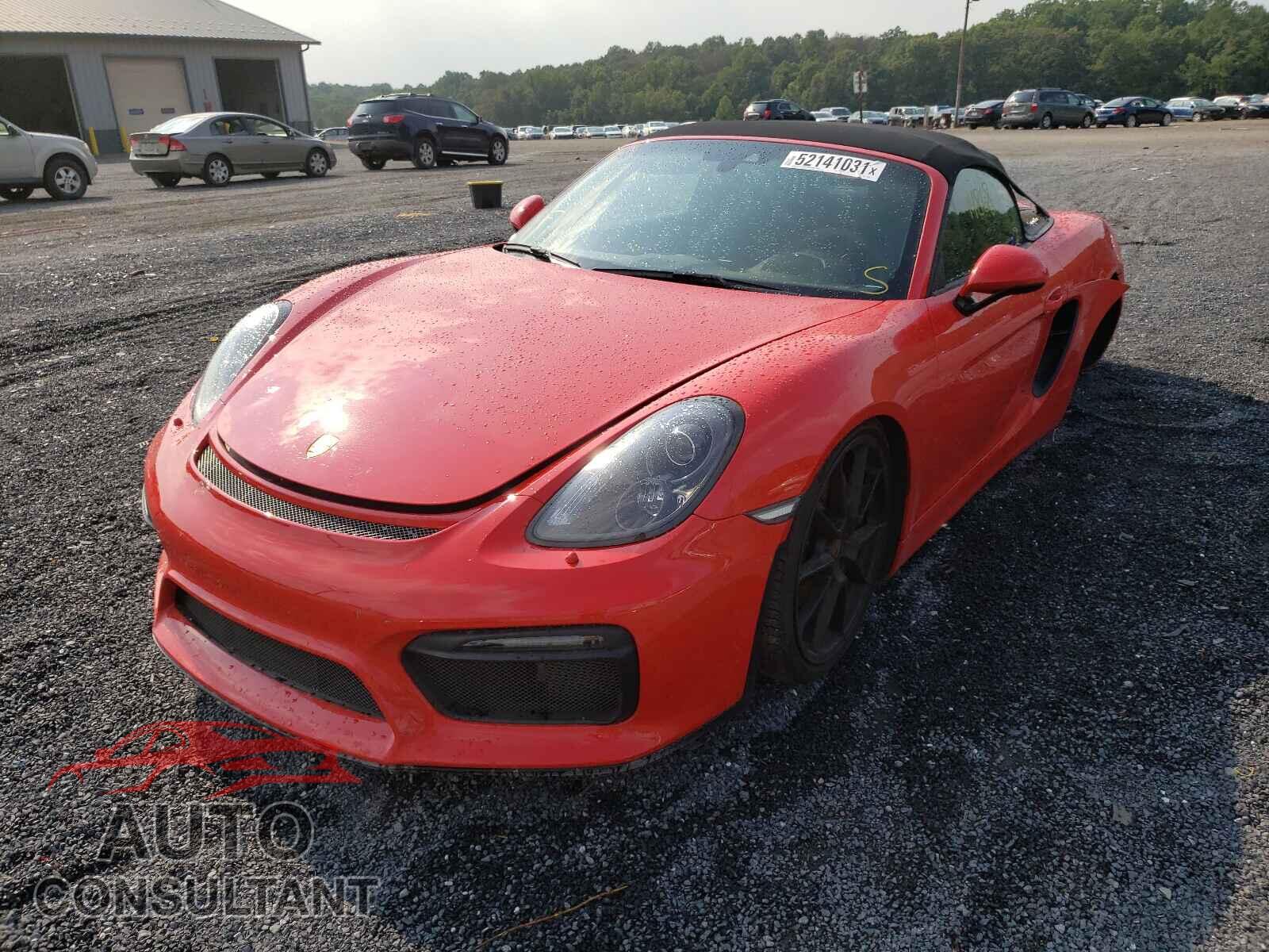 PORSCHE BOXSTER 2016 - WP0CC2A82GS152090